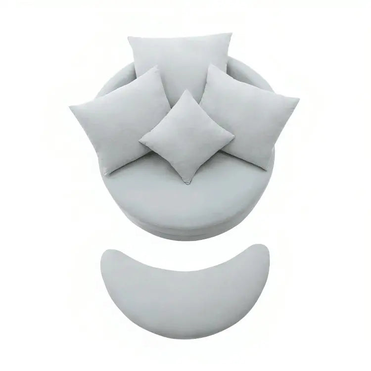 كرسي استرخاء رمادي 100*100*75 سم - STB60 - Homix