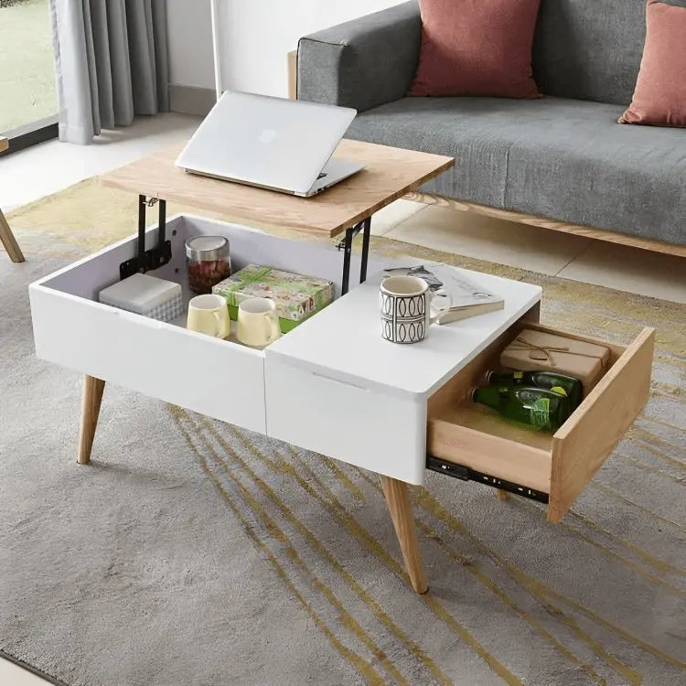 ترابيزة قهوة خشبية 100*50*40 سم - FUR15 - Homix