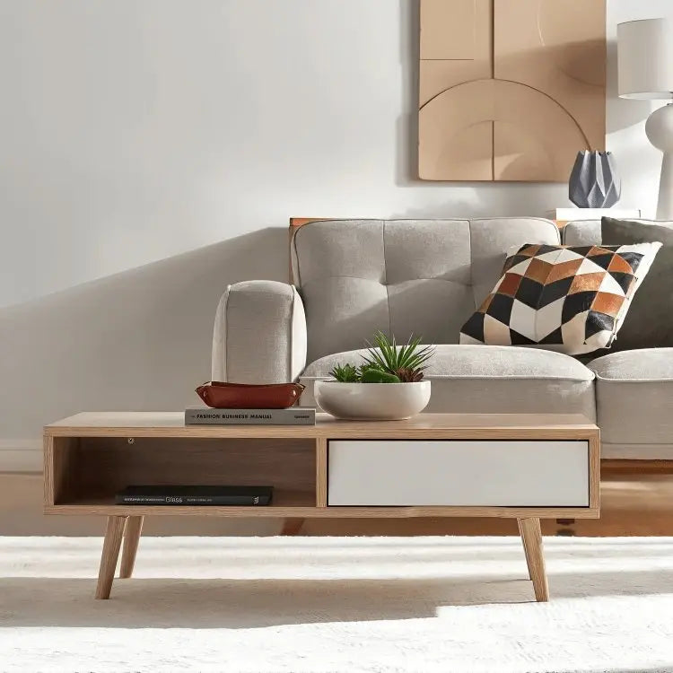 ترابيزة قهوة ام دي اف اسباني 100*50*40 سم - FUR43 - Homix