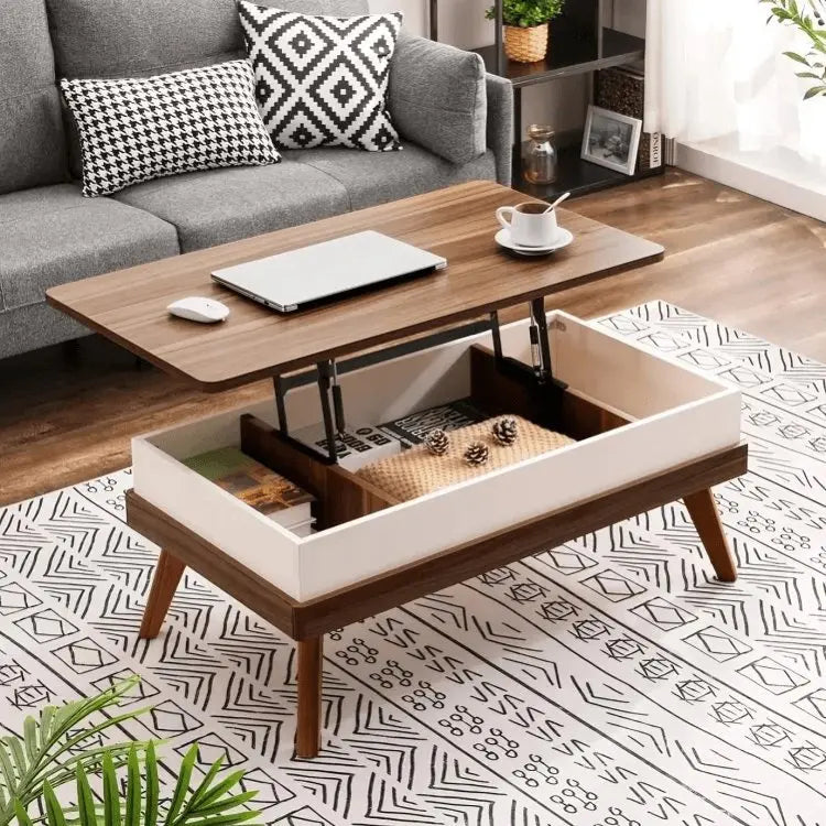 ترابيزة قهوة بتخزين داخلي 100*50*40 سم - FUR83 - Homix