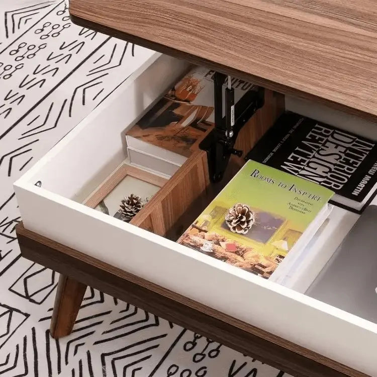 ترابيزة قهوة بتخزين داخلي 100*50*40 سم - FUR83 - Homix