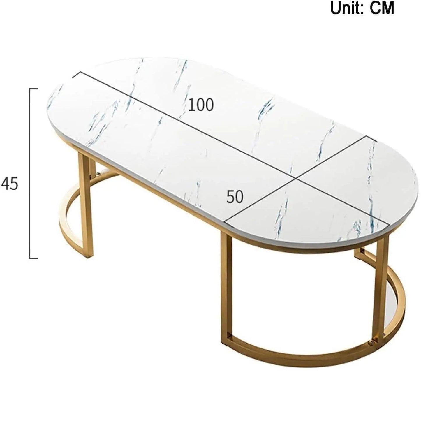 تسوق الأن من هومكس  ترابيزة قهوة معدن 100*50*45 سم - STA110 بأفضل سعر وأفضل جودة