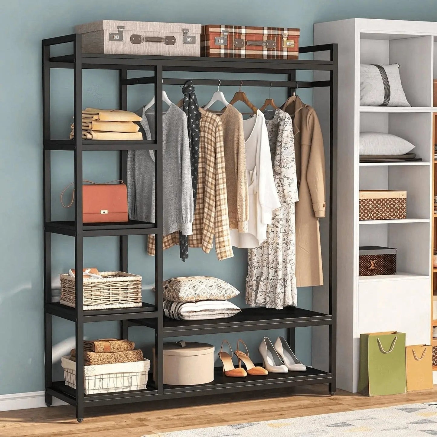 علاقة ملابس بارفف 120*40*180 سم - STA80 - Homix