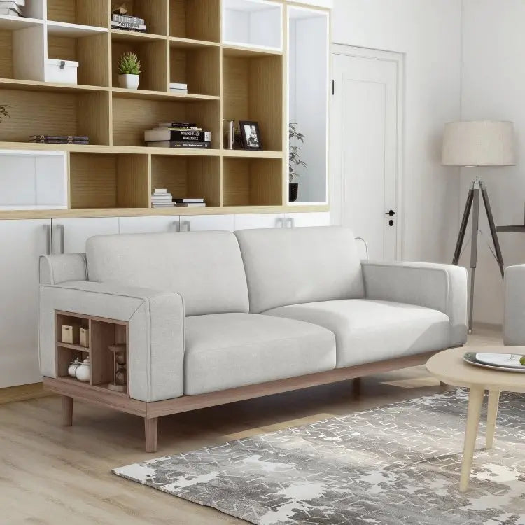 كنبة خشب زان 190*85*80 سم - STB107 - Homix