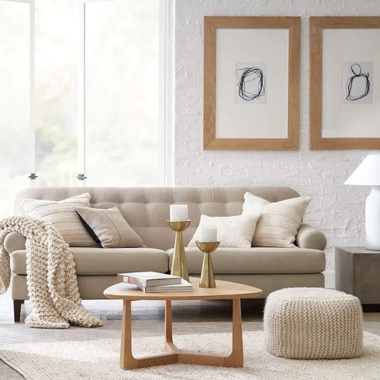 تسوق الأن من هومكس  كنبة كابتونيه بيج 200*80*75 سم - STB22 بأفضل سعر وأفضل جودة