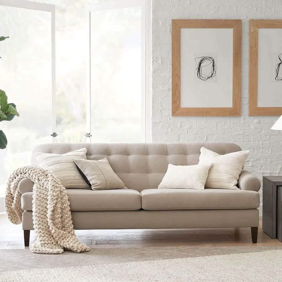 تسوق الأن من هومكس  كنبة كابتونيه بيج 200*80*75 سم - STB22 بأفضل سعر وأفضل جودة