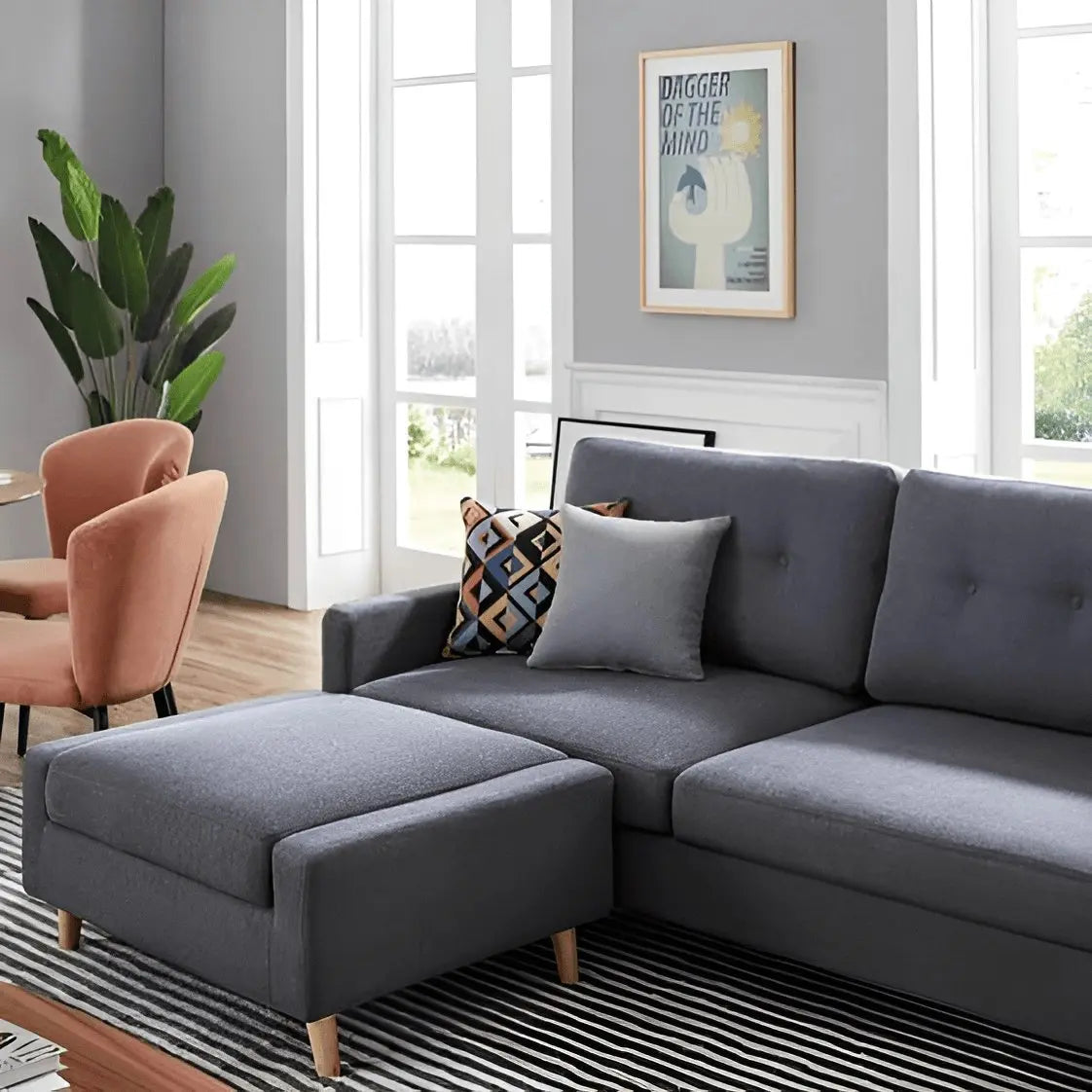 ركنة خشب زان 200*85*70*70 سم - STB155 - Homix