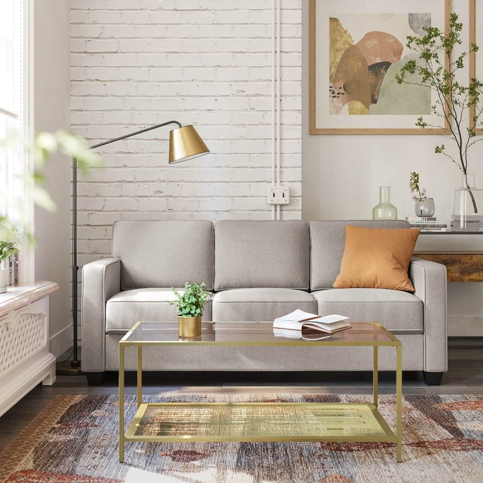 تسوق الأن من هومكس  كنبة ثلاثية رمادي200*85*75 سم - STB130 بأفضل سعر وأفضل جودة