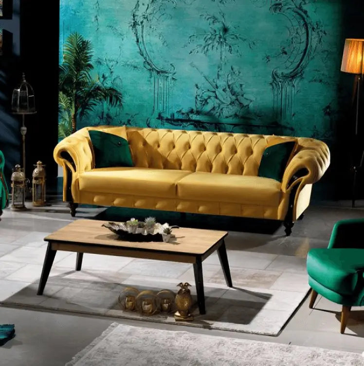 كنبة خشب زان 200*85*75 سم - STB134 - Homix