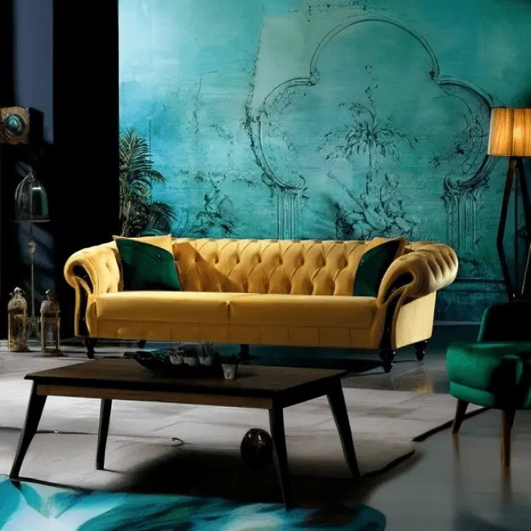 كنبة خشب زان 200*85*75 سم - STB134 - Homix