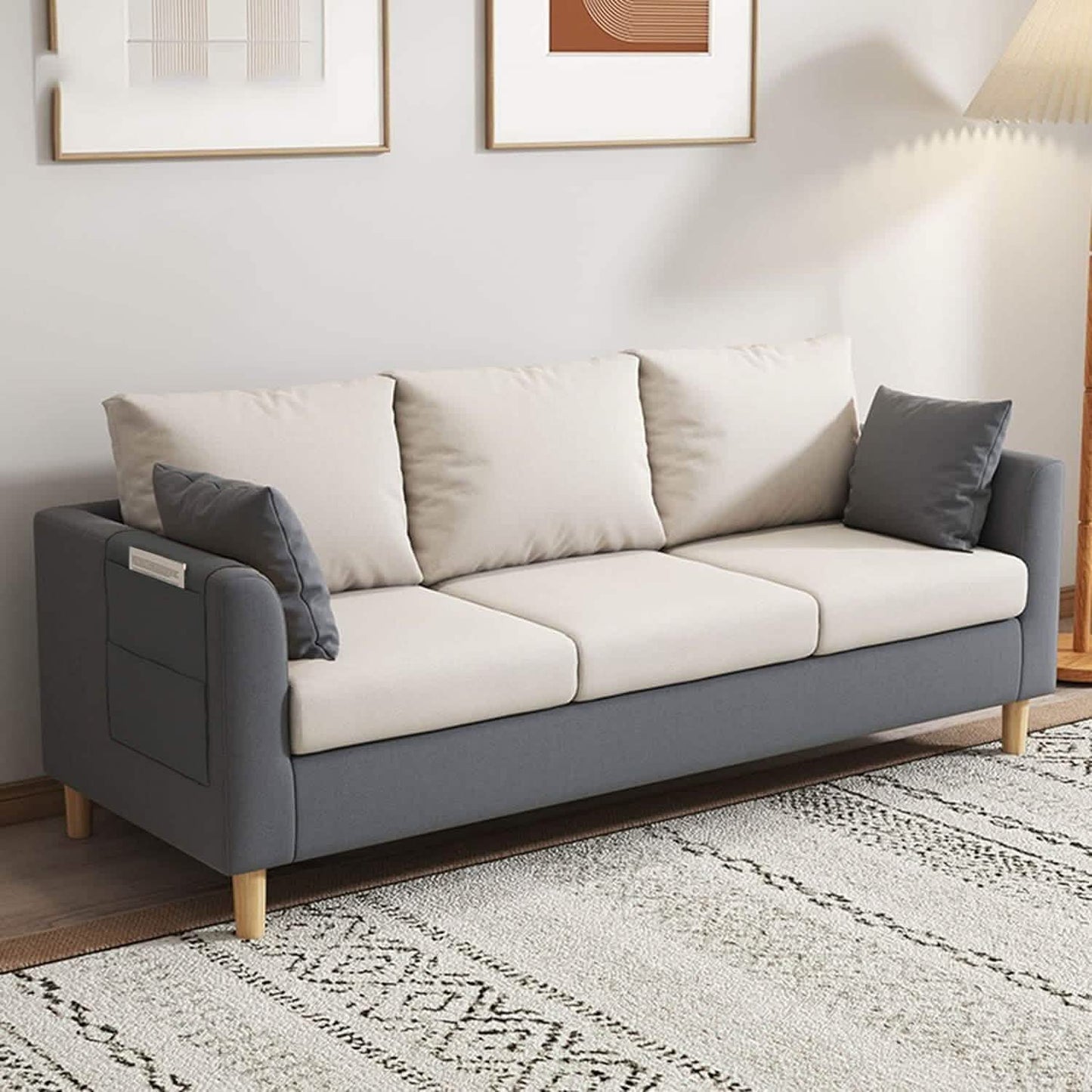 تسوق الأن من هومكس كنبة ثلاثية 200*85*75 سم - STB58 بأفضل سعر وأفضل جودة