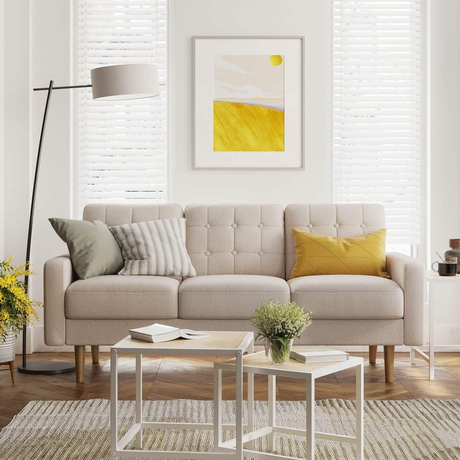 تسوق الأن من هومكس  كنبة بيج 200*85*75 سم - STB75 بأفضل سعر وأفضل جودة