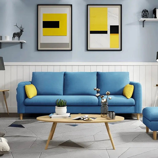 كنبة ثلاثية أزرق 200*85*75 سم - STB76 - Homix