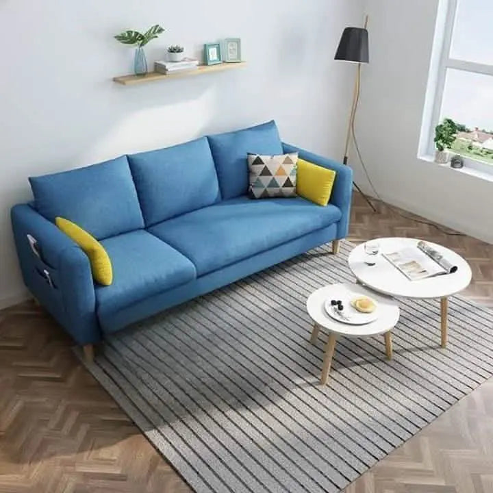 كنبة ثلاثية أزرق 200*85*75 سم - STB76 - Homix