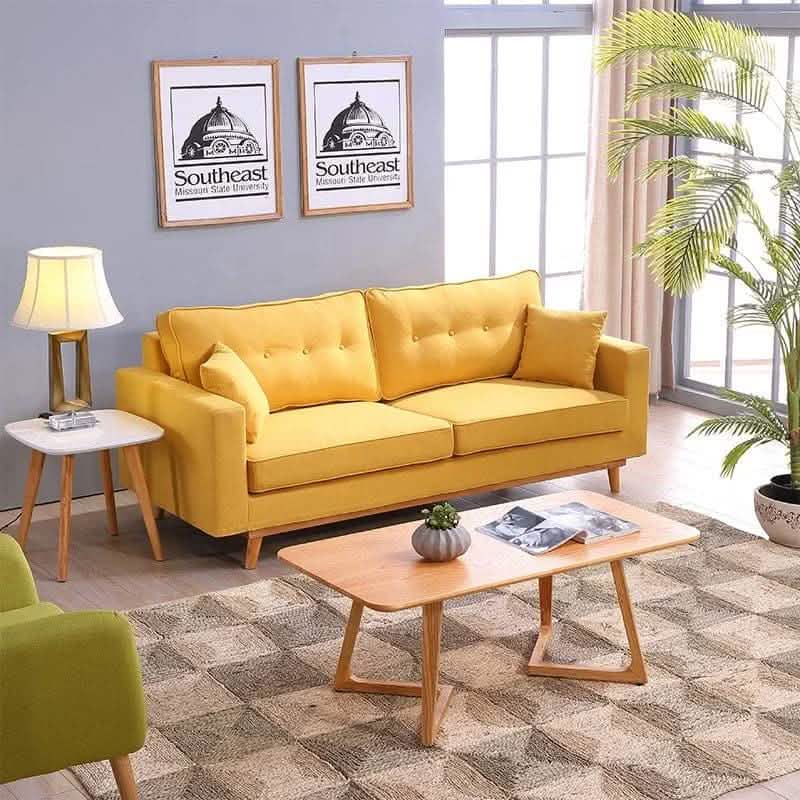 تسوق الأن من هومكس  كنبة أصفر 220*85*75 سم - STB78 بأفضل سعر وأفضل جودة