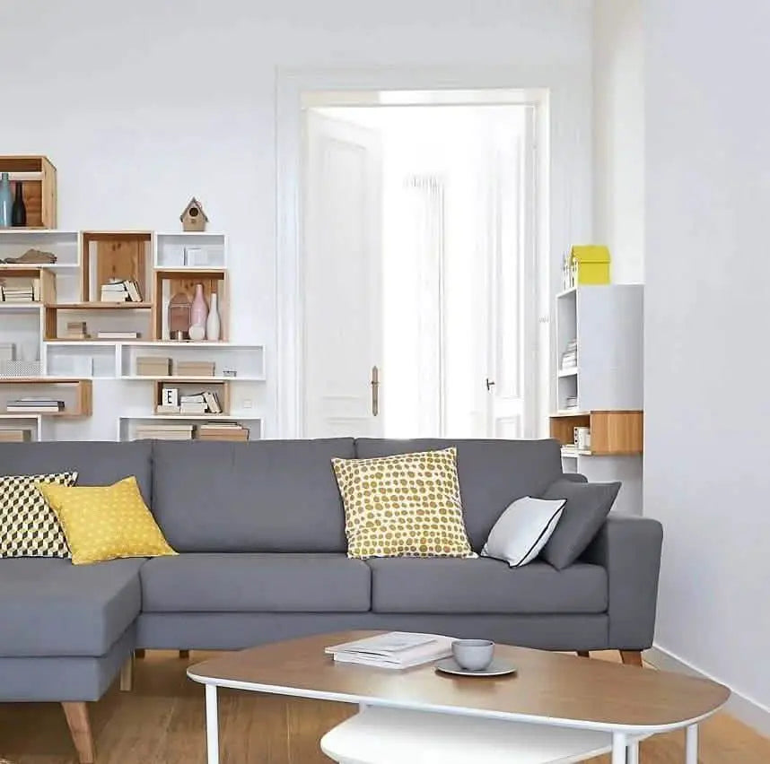 تسوق الأن من هومكس  كنبة رمادي 240*160*85*75 سم - STB48 بأفضل سعر وأفضل جودة