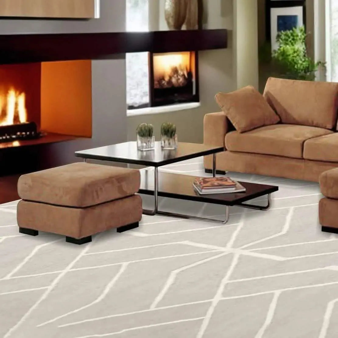 تسوق الأن من هومكس  كنبة زاوية بني 240*170*85*75 سم - STB20 بأفضل سعر وأفضل جودة