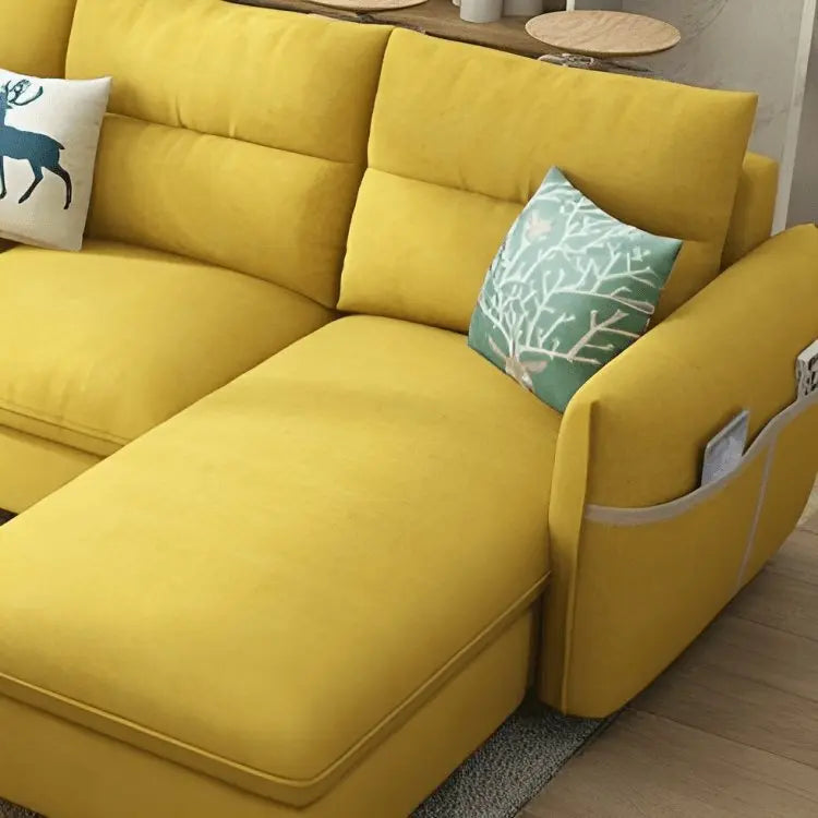 كنبة زاوية خشب زان 250*170*85*75 سم - STB82 - Homix