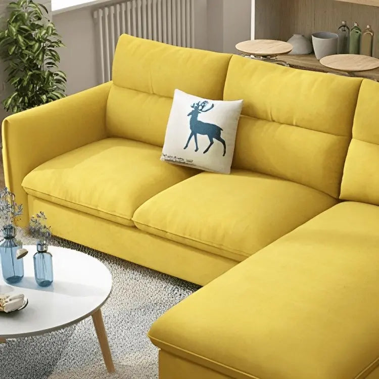 كنبة زاوية خشب زان 250*170*85*75 سم - STB82 - Homix