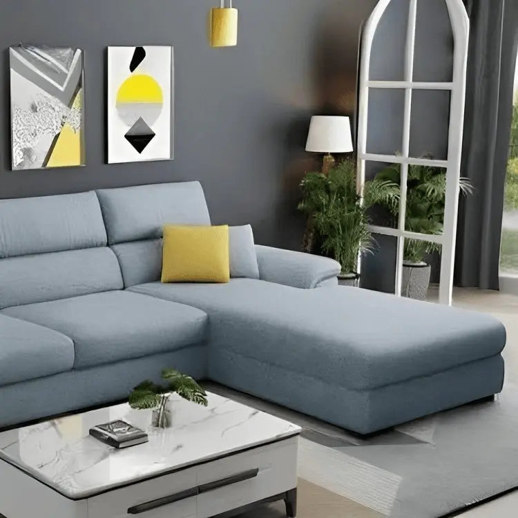 كنبة زاوية رمادي 250*180*85*75 سم - STB154 - Homix