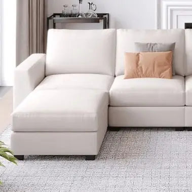 كنبة زاوية بيج 300*135*85*75 سم - STB93 - Homix