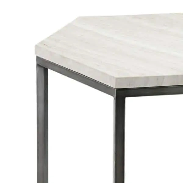 تسوق الأن من هومكس  ترابيزة جانبية معدن بسطح رخام 35*60 سم - STA86 بأفضل سعر وأفضل جودة