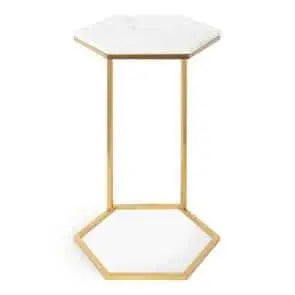 تسوق الأن من هومكس  ترابيزة جانبية بسطح رخام 40*40*50 سم - STA13 بأفضل سعر وأفضل جودة