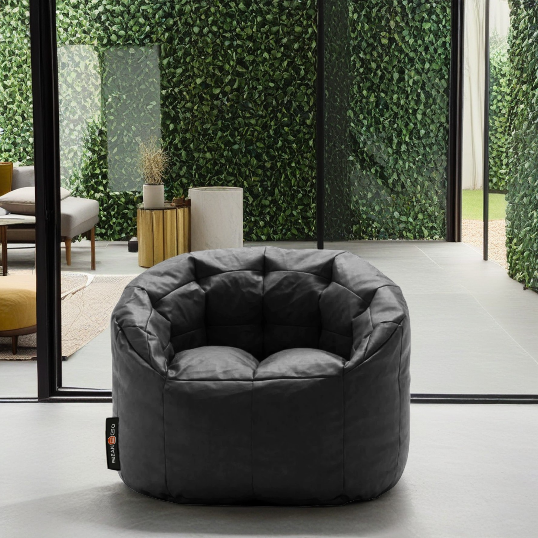 تسوق الأن من هومكس  كرسي بين باج لاكجري جلد 90*90*90 سم - BEN65 بأفضل سعر وأفضل جودة