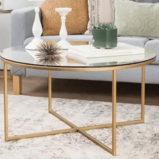 ترابيزة قهوة بسطح زجاج 70*45 سم - STA69 - Homix