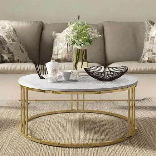 ترابيزة قهوة دائرية 80*45 سم - STA70 - Homix