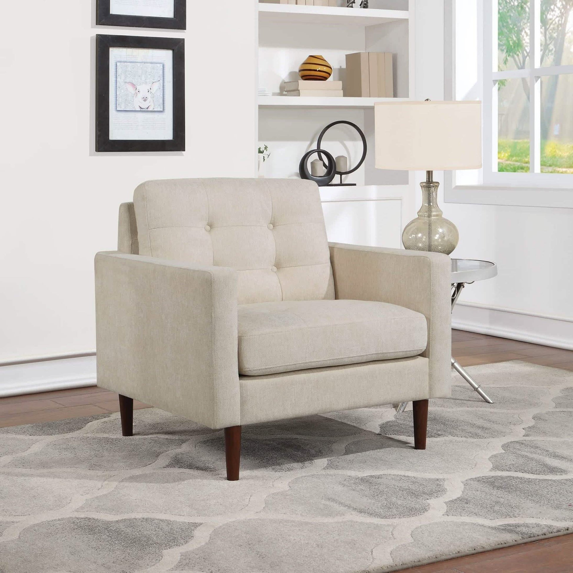 تسوق الأن من هومكس  كرسي كابتونيه بيج 85*85*75 سم - STB101 بأفضل سعر وأفضل جودة