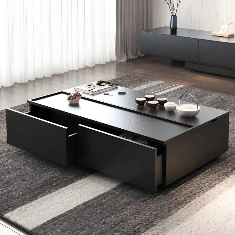 طقم ترابيزات أسود ام دي اف اسباني - FUR10 - Homix