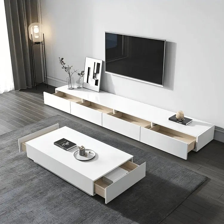 طقم ترابيزات أبيض ام دي اف اسباني - FUR29 - Homix