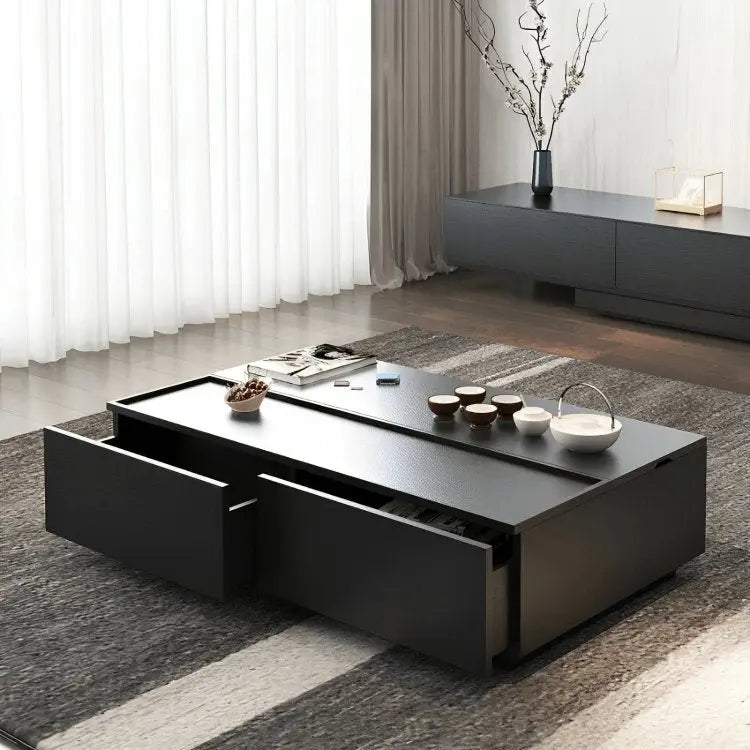 طقم ترابيزات أسود ام دي اف اسباني - FUR33 - Homix