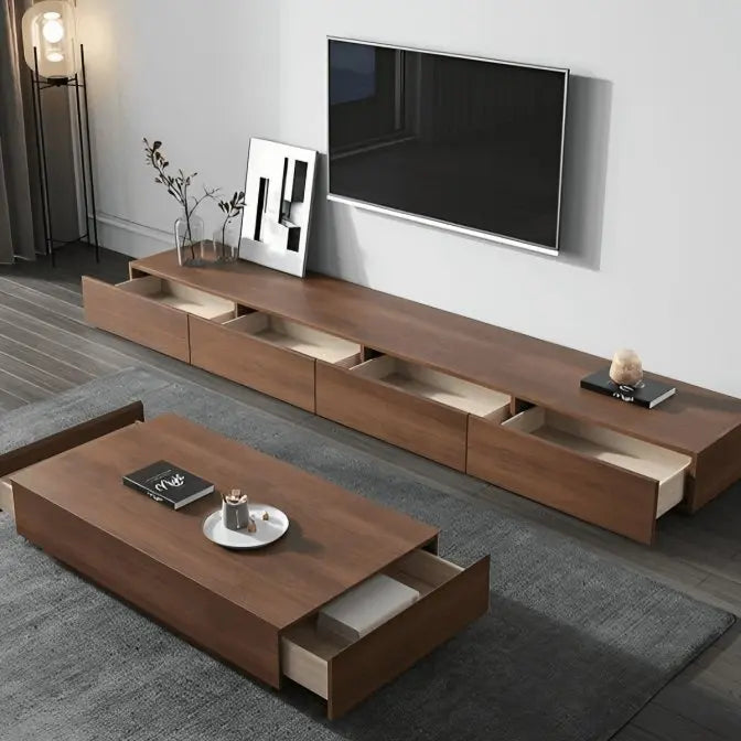 طقم ترابيزات بني ام دي اف اسباني - FUR45 - Homix