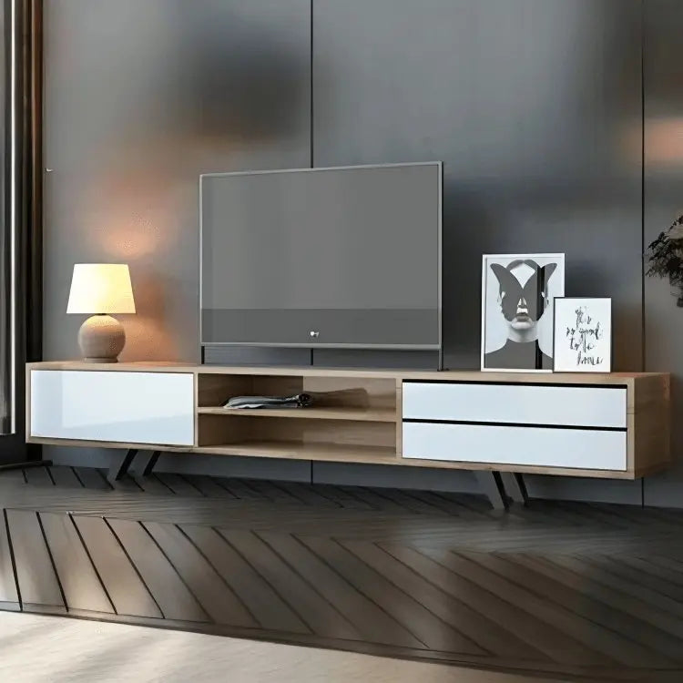 ترابيزة تليفزيون مع وحدة علوية ام دي اف اسباني - FUR54 - Homix