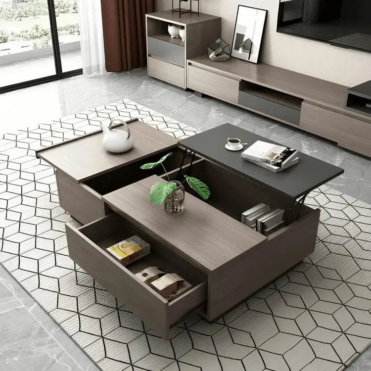 طقم ترابيزات تليفزيون مع قهوة - FUR8 - Homix