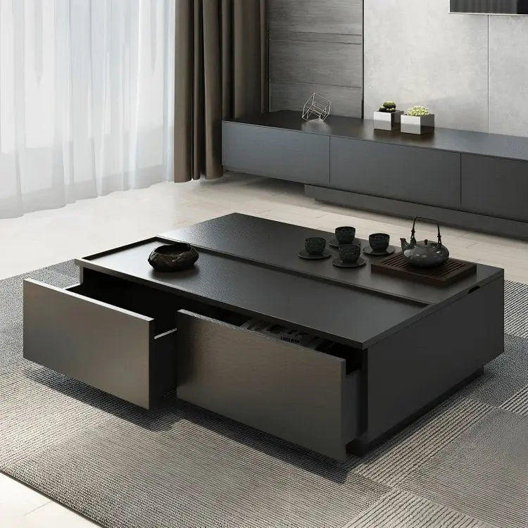 طقم ترابيزات أسود ام دي اف اسباني - FUR9 - Homix