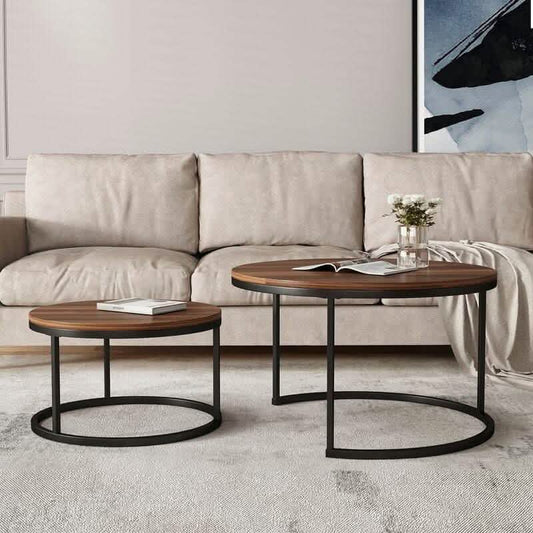 تسوق الأن من هومكس  ترابيزة قهوة متداخلة دائرية معدن - STA108 بأفضل سعر وأفضل جودة