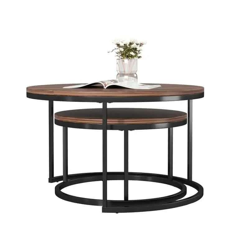 تسوق الأن من هومكس  ترابيزة قهوة متداخلة دائرية معدن - STA108 بأفضل سعر وأفضل جودة