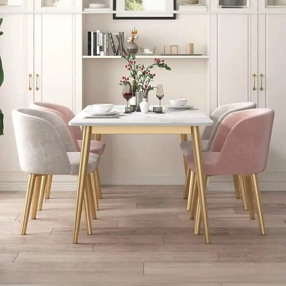 تسوق الأن من هومكس  ترابيزة سفرة بأرجل معدن وسطح رخام - STA149 بأفضل سعر وأفضل جودة