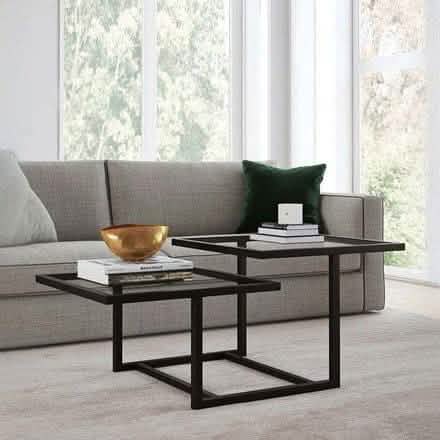 تسوق الأن من هومكس  ترابيزة قهوة معدن بسطح زجاج - STA26 بأفضل سعر وأفضل جودة