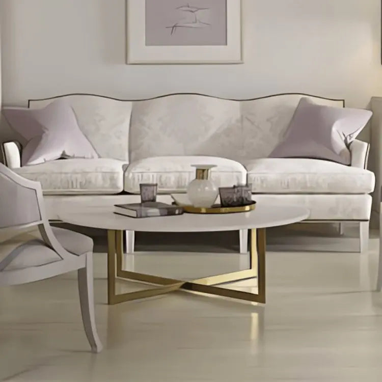 ترابيزة قهوة معدن بسطح رخام - STA67 - Homix