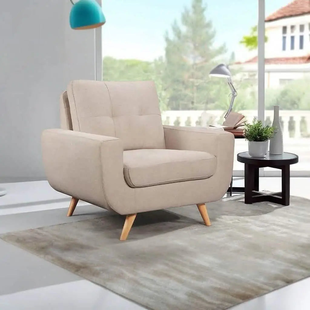 تسوق الأن من هومكس  طقم كنب كابتونيه بيج خشب زان - STB52 بأفضل سعر وأفضل جودة