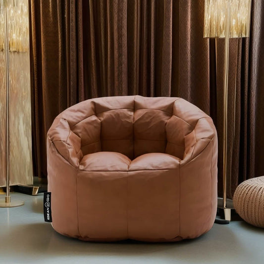 تسوق الأن من هومكس  كرسي بين باج لاكجري جلد 90*90*90 سم - BEN65 بأفضل سعر وأفضل جودة