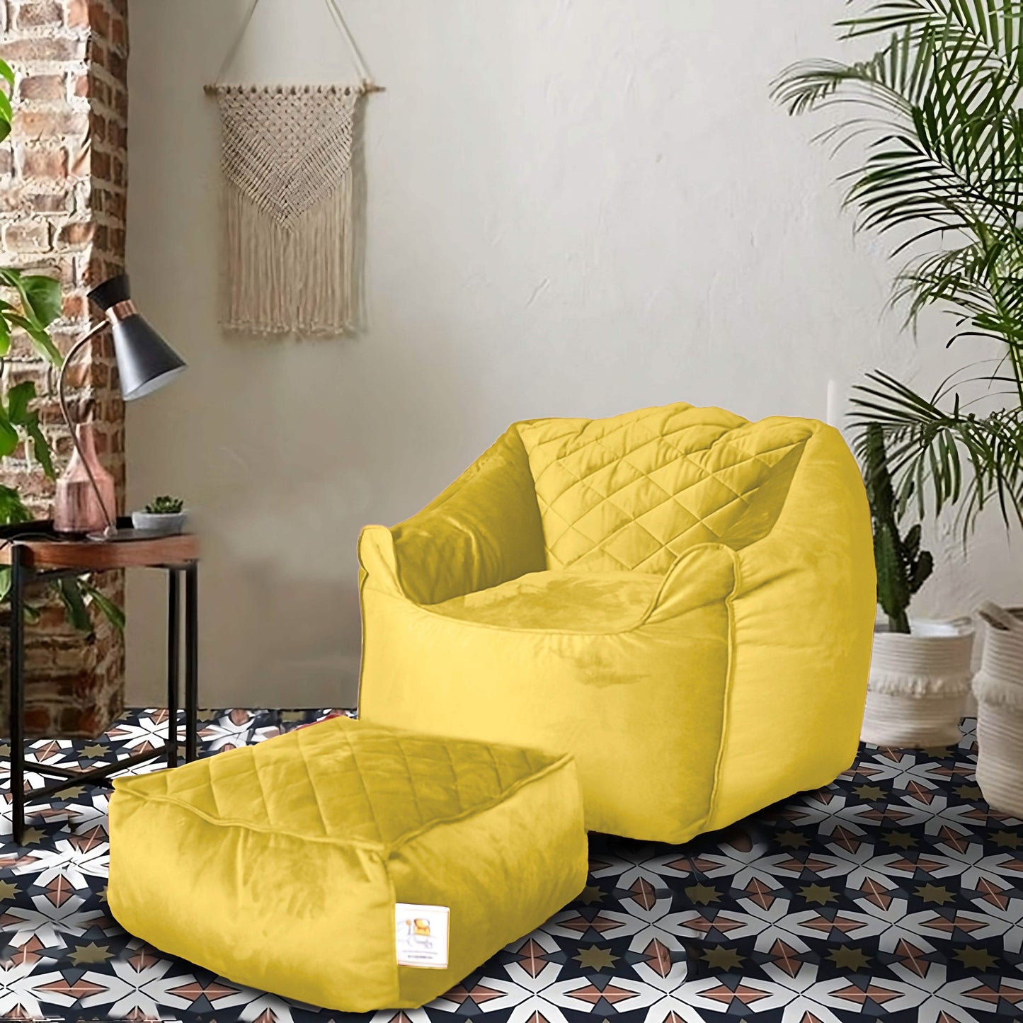 بين باج قطيفة وبوف 105*90*90 سم - COM136 Comfy