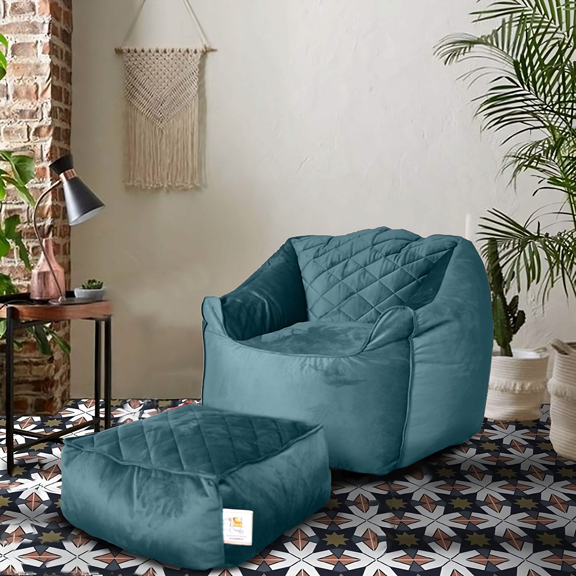 بين باج قطيفة وبوف 105*90*90 سم - COM136 Comfy