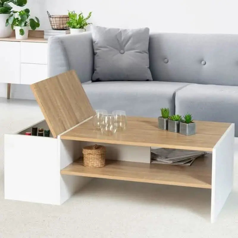 ترابيزة قهوة بوحدة تخزين 100*40*50 سم - FUR80 - Homix