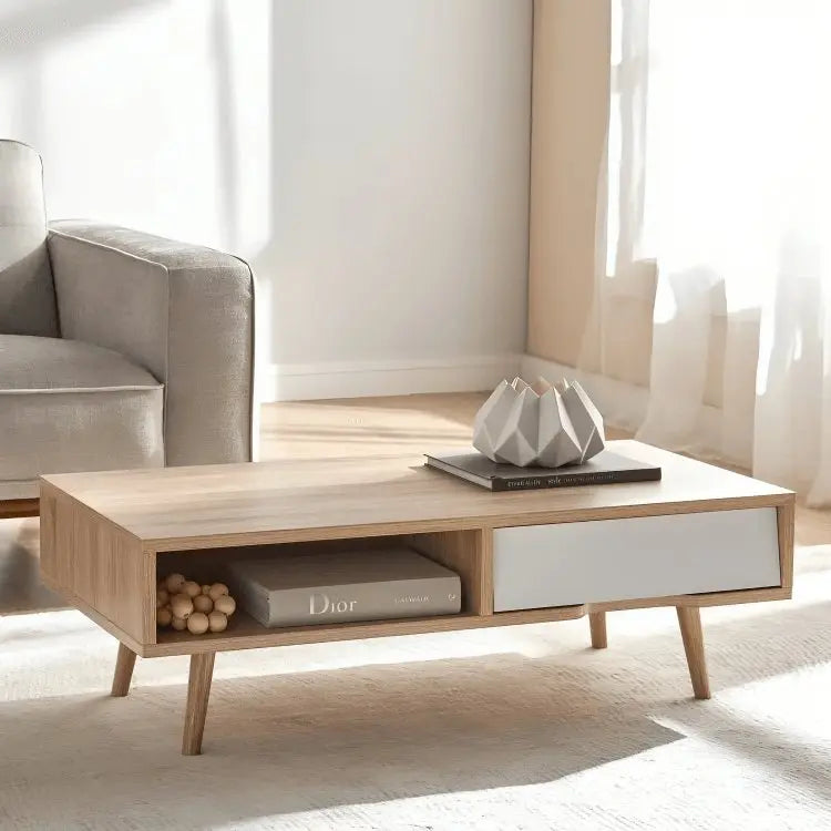 ترابيزة قهوة ام دي اف اسباني 100*50*40 سم - FUR43 - Homix