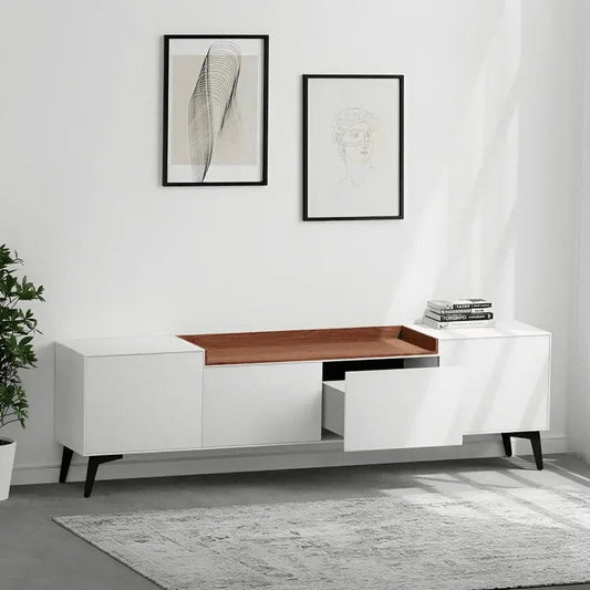 ترابيزة تليفزيون ام دي اف اسباني 160*40*50 سم - FUR17 - Homix